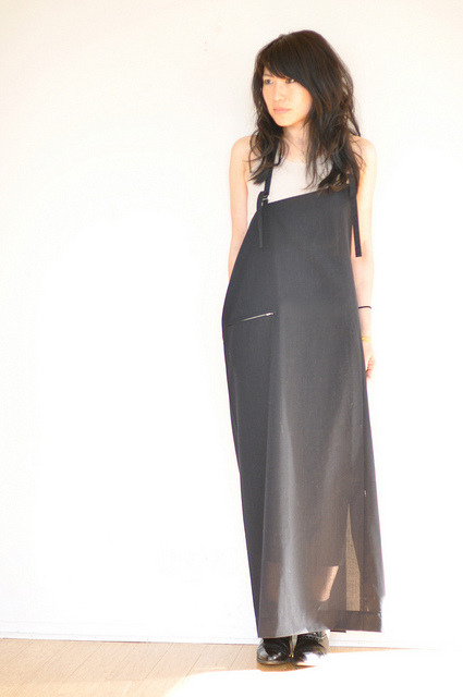 Y’s Yohji Yamamoto Asymmetrical Suspender Dress in... | Metro Bulot Dodo