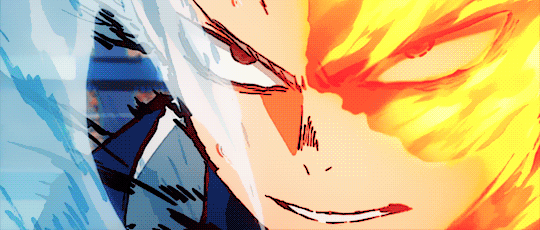 ootsukis:———– Midoriya Vs Todoroki in Episode 23