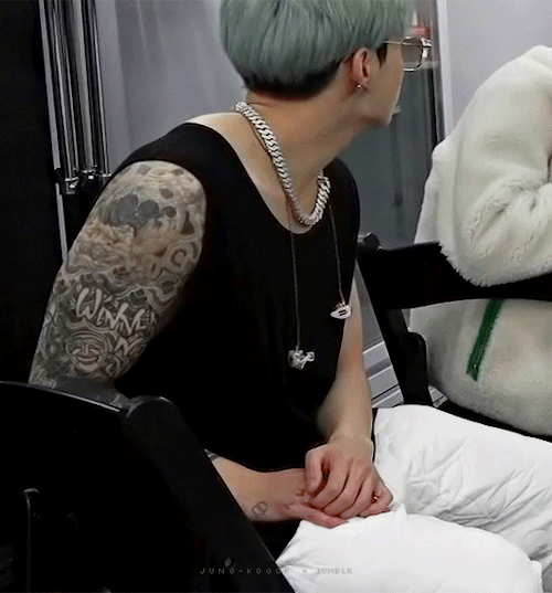 I Cant Believe We Actually Got To See Jungkook In Sleeveless With His Entire Tattoos Sleeve On Display