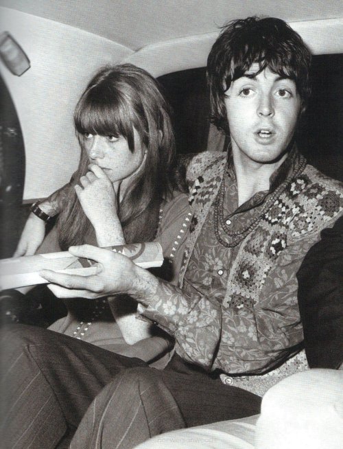 misanthrope1993:August 27, 1967 - Paul and Jane leaving Bangor, Wales to return to London following 