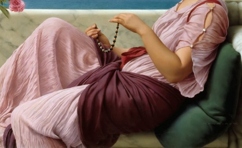 lemarechaldefer-deactivated2015: art in details: women in Classical dress by John William Godward (1