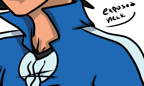 dragoniss:  Made a doodle comic on Ash’s new outfit. God he looks hot…oops did I say that out loud. 