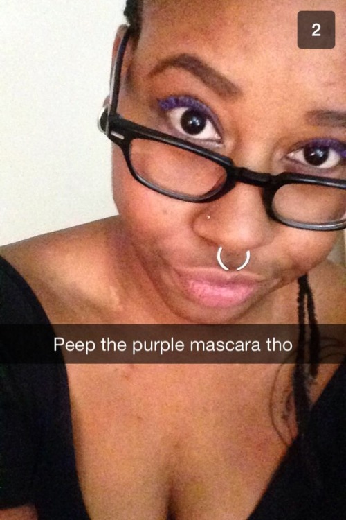 shopgrrrl:  PERFECT  NAW BUT PEEP THE PURPLE MASCARA