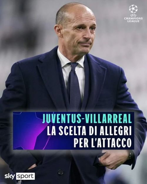 🏟 JUVENTUS-VILLARREAL: LE UFFICIALI
⚽ La scelta di Allegri per l'attacco bianconero
LIVE ➡ http://tiny.cc/Juventus_Villarreal
https://www.instagram.com/p/CbLRDZZtQrnGw38THiFQuVi8QG69HcECtQ5fsM0/?utm_medium=tumblr