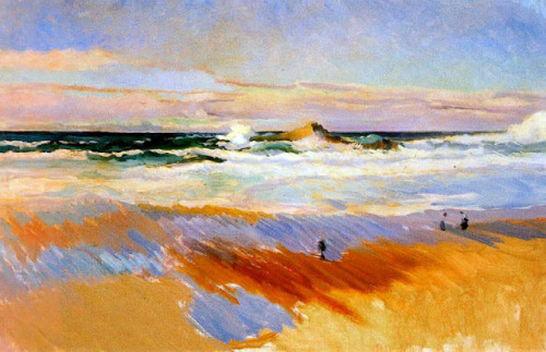 Playas de Biarrizt  -  Joaquin Sorolla i BastidaSpanish 1863-1923Impressionism