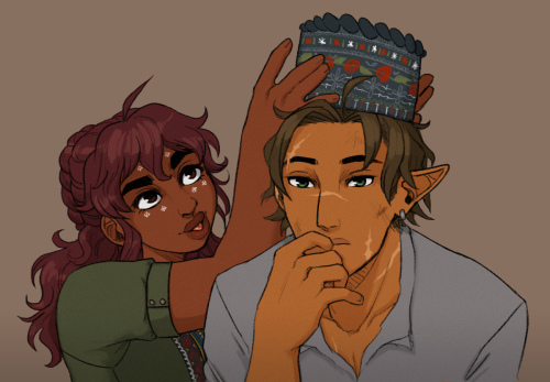 mara&rsquo;s fav game is put the hat on the half elf without him noticing (she has never won)