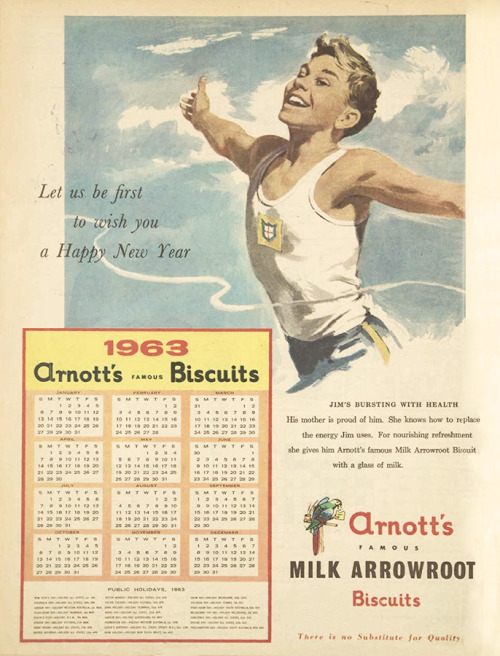 Arnott’s Arrowroot Biscuits, 1963