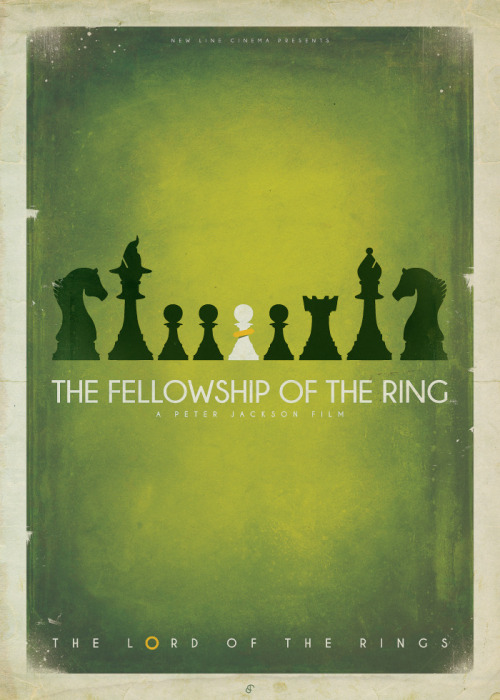 cinemagorgeous:Insanely cool Lord of the Rings posters by artist Patrick Connan.