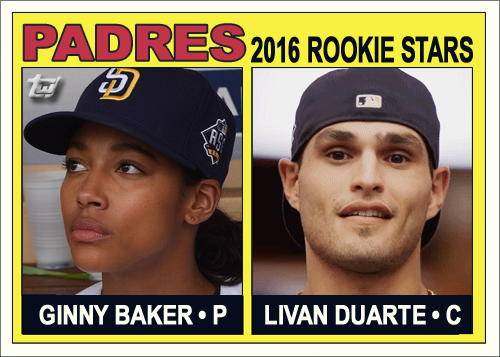 Ginny Baker Livan Duarte Rookie Stars San Diego Padres