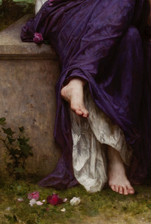 xshayarsha:Dream of Spring (detail) 1901,  by William-Adolphe Bouguereau.