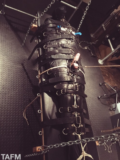 theatticformen: Restrictive Bondage.  Australian Slave Slut joining us this weekend for intense 24/7