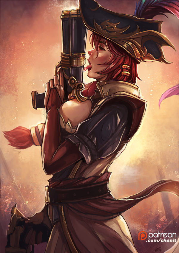 rarts:  Captain   Miss Fortune (skin): League of Legends game fan art [by    Kachima]