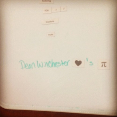 bekamonsterhair: I concur. #spn #deanwinchester #pie