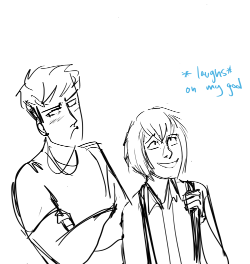 tinkerlu:armin gets so sassy and jean gets so nervous it’s the worst combination