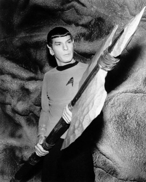 gar-trek:beyondspock:Spock modeling for Starfleet’s Science Officer of the Year calendar yes B)