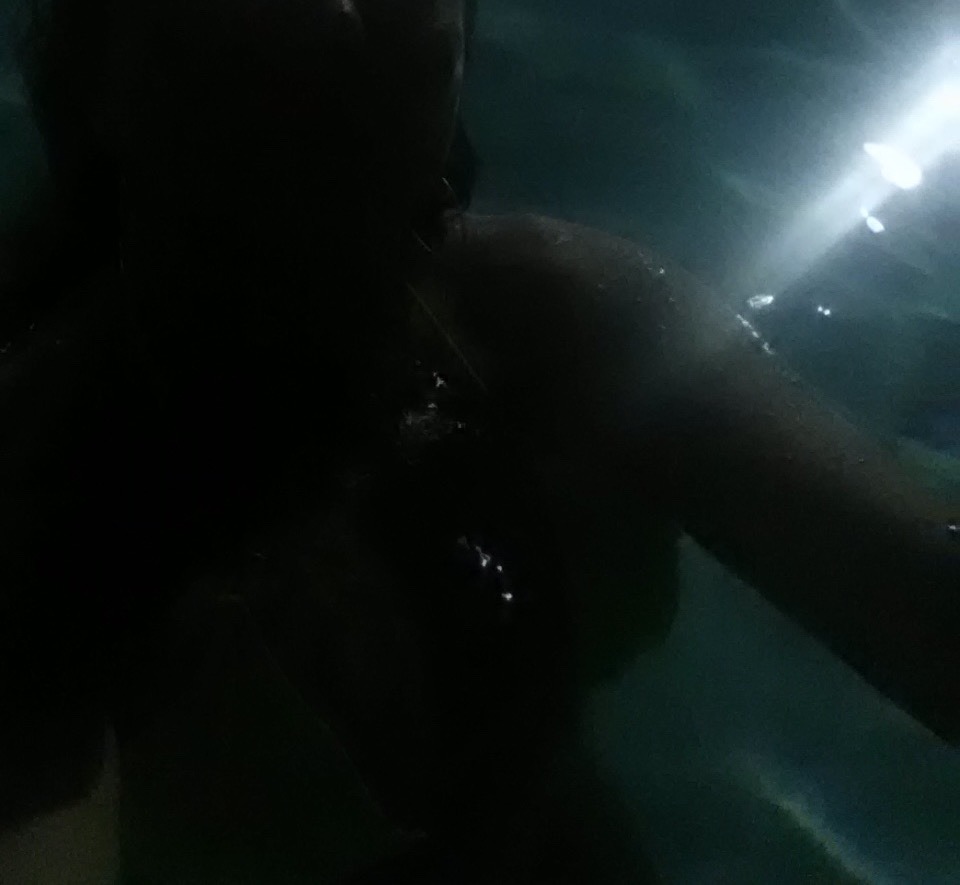 tylerstrouble:  Enjoying a little late night dip in the hotel pool…