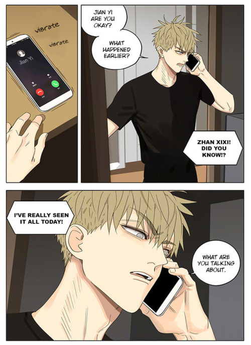 Old Xian update of [19 Days] translated by Yaoi-BLCD. Join us on the yaoi-blcd scanlation team discord chatroom or 19 days fan chatroom!Previously, 1-54 with art/ /55/ /56/ /57/ /58/ /59/ /60/ /61/ /62/ /63/ /64/ /65/ /66/ /67/ /68, 69/ /70/ /71/ /72/