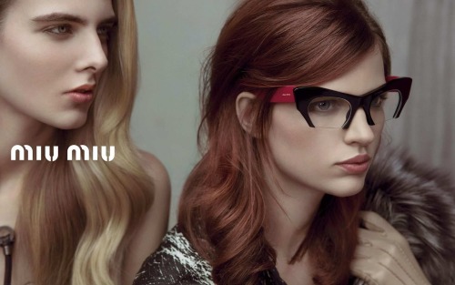 Bette Franke featured in the Miu Miu Spring/Summer 2013 campaign film directed by Inez & Vinoodh