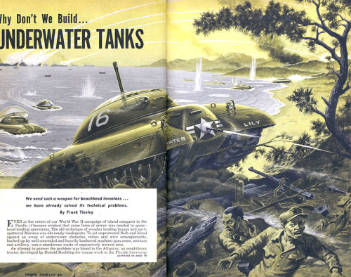 notpulpcovers:1950–underwater tanks 1 -Modern Mechanix flic.kr/p/2iDKosZ