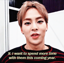 baozzis:  Lovely Xiu always thinking about EXO members, EXO-L and his family  ♡