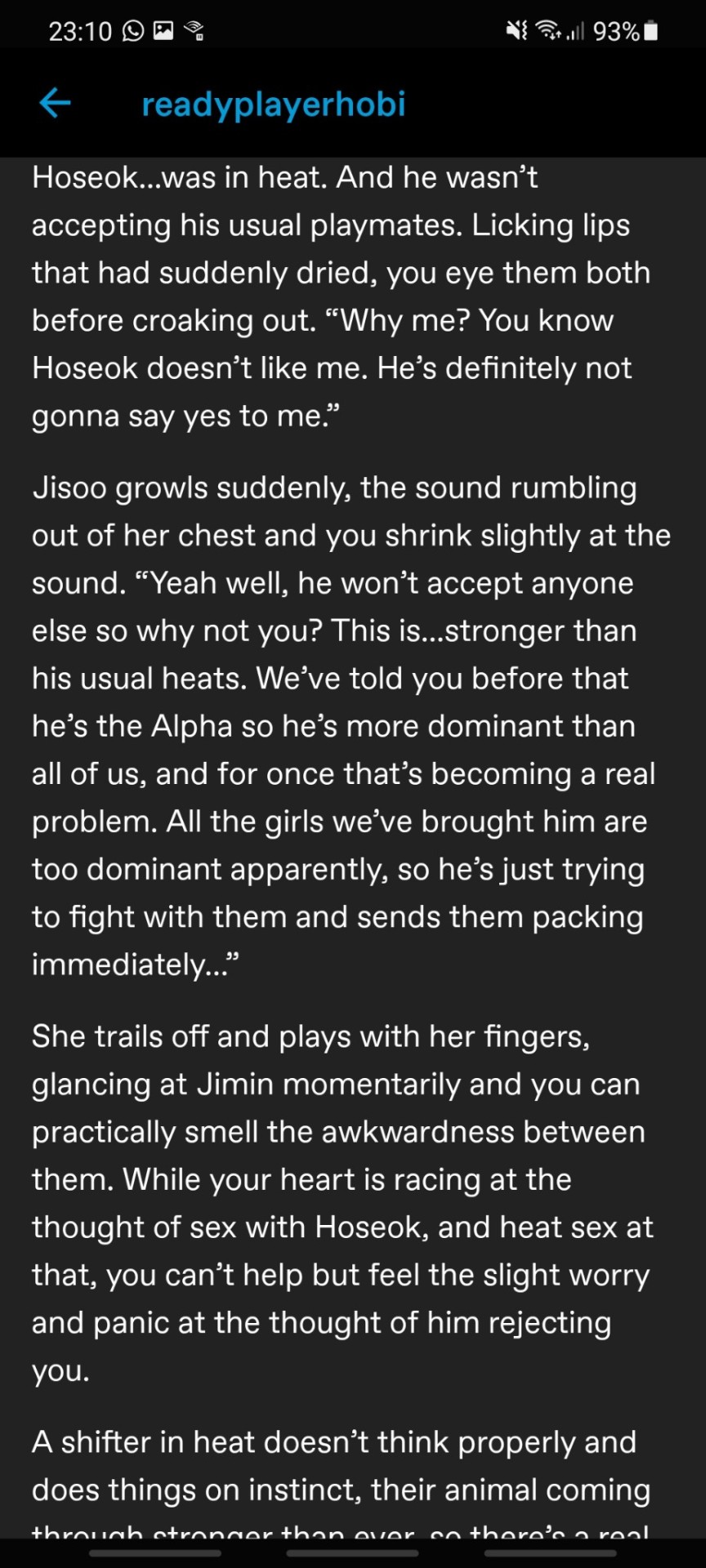 Hey, I Thought I Should Let You Know That @bubblegumbi0tch Has A Fic Called ,Heat Where They Copied The
