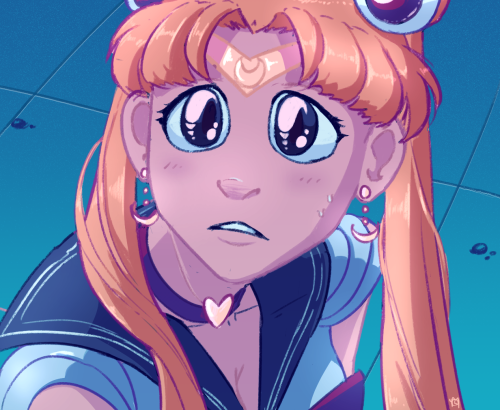 logicthelog:gave the sailor moon meme a shotany practice drawing humans is good, especially hair