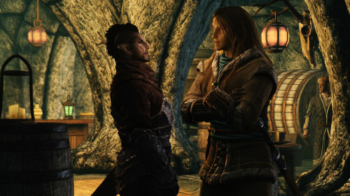 jillian-613:- I’ve made up my mind!  I’m coming to Skyrim with you, Blondy!- No you