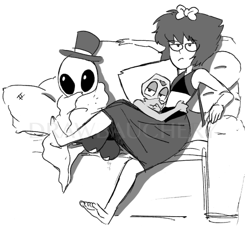 I think they start to sit like that when their guests have worn out their welcome