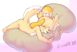 Cromboi: Isabelle Squeezing A Pillow Thingus… Isabelle Won The Twitter Poll And