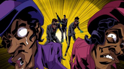leseanthomas:  The wildly inappropriate shenanigans of late-night, adult animated TV courtesy of Black Dynamite: The Animated Series.  Season 2 coming 2014!!!! *NSFW*