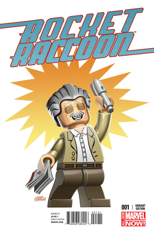 Skottie Young&rsquo;s Rocket Raccoon #1 gets a LEGO Stan Lee variant cover illustrated by L