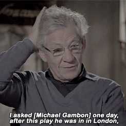 thorinsoakenshields:Michael Gambon plays Dumbledore in Harry Potter and he and I sometimes, not to s