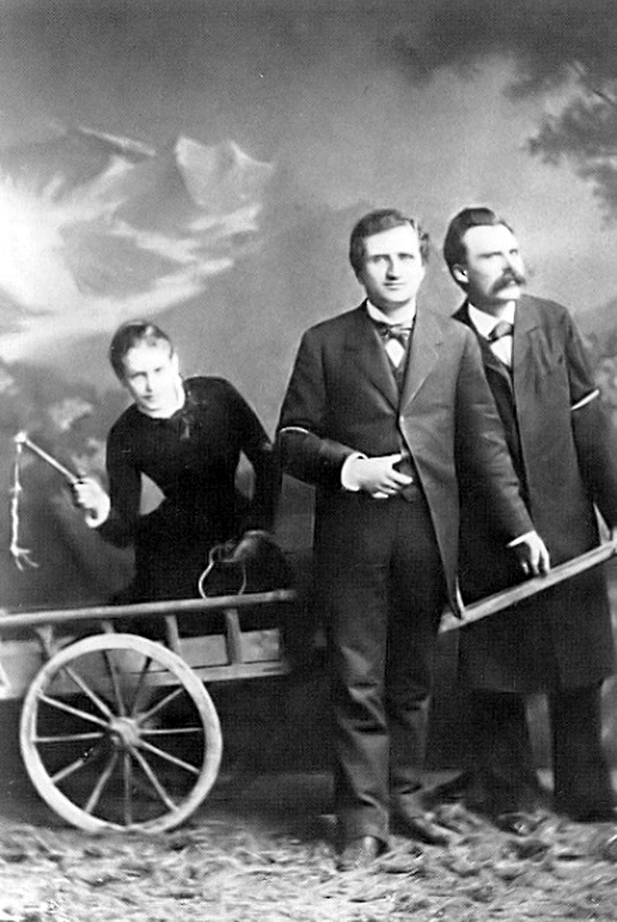 dropboxofcuriosities:  Lou Andréas-Salomé, Paul Rée et Friedrich Nietzsche en