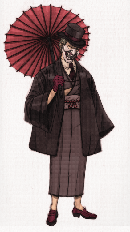 Second attempt at “Meiji period” Joker.I’ve already developed a backstory for him (kind of) and soon