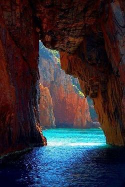 bluepueblo:  Sea Cave, Corsica, France photo