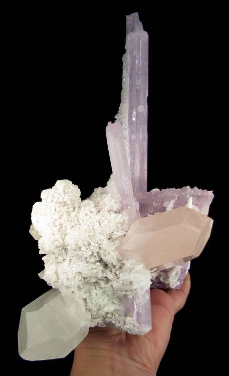 Porn photo hematitehearts:  Kunzite with Morganite and