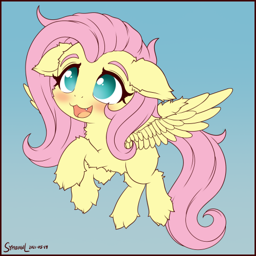 symbianlart: Cute little Flutters. Kinda chibi, yes. =w=bCommissioned by @Shiragunosu on Twitter