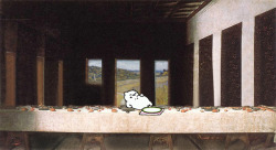 aprettyokaydude:  sharkkans:  the last supper  he ate all the peopl 