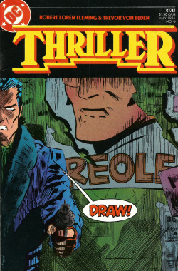 Thriller No. 6 (Dc Comics, 1983). Cover Art By Trevor Von Eeden.from Oxfam In Nottingham.