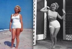 gobeautiful:  thebattleshark:  plasticdresses:  perruh:  acidicmoons:  Marilyn Monroe was considered the sexiest woman of her time.she doesnt have the gap,you cant see her ribs,her hair doesnt come down to her ass.society you fucked up.  love her  she