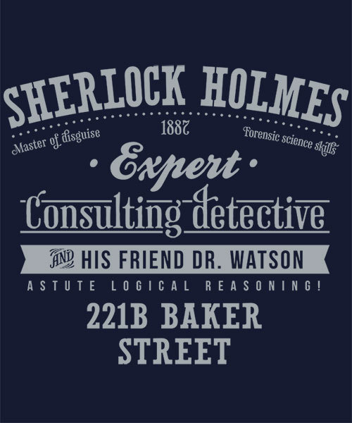 qwertee:  Just 12 hours remain to get our Last Chance Tee “Sherlock Holmes” on www.Qwertee.com Get