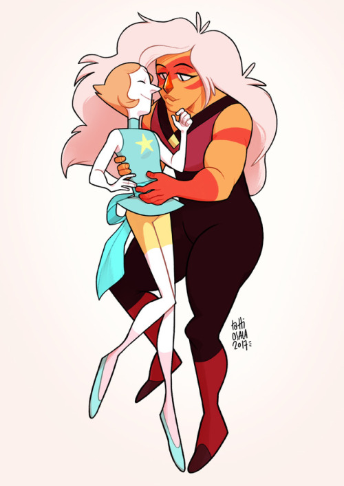 littledozerdraws:finished Jaspearl commission for @lenadirscherl 