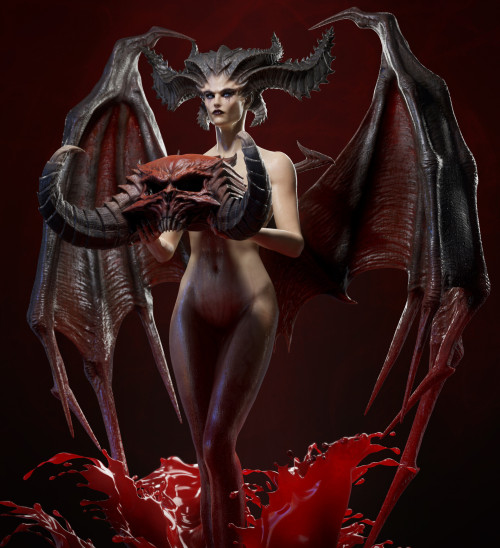 Lilith Diablo 4 Zhang Yimin https://www.artstation.com/artwork/KabezX