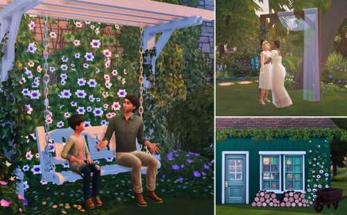 plumbobteasociety:Cottage Garden Stuff for Sims 4 A collaboration between @applezingsims, @coreopsim