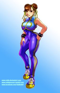 Raldupreeart: [Street Fighter] Chun Li Alternate By Raldu   Finished Her, And Just