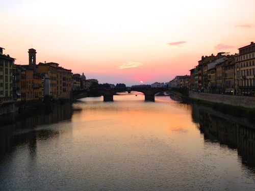 Probably like, the third post of the Arno River in Florence, Italy, but only because it’s poss