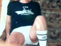 Me in retro Adidas shorts , and adidas socks