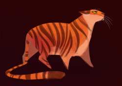 dailycatdrawings:  389: Tiger SketchThis was drawing attempt #4, and I did it in a quarter of the time I spent trying to get drawing 1,2, and 3 to work. Took me a while to let those previous drawings go, but sometimes that’s what you have to do!