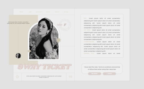 springdoy:*  —  THEME 054 : 9 WAY TICKET.♡     info:multimuse contained th