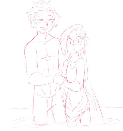 zaasshu:Banlaine Week Day 3: Journeyhonestly i just wanted to draw Elaine with beach/summer colors a